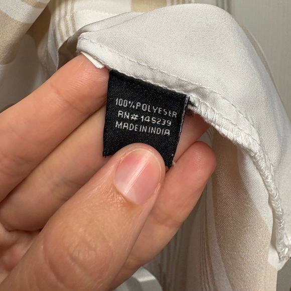 Style House Off The Shoulder Striped Dress w/ Eyelet Detail Size XL - Picture 4 of 4